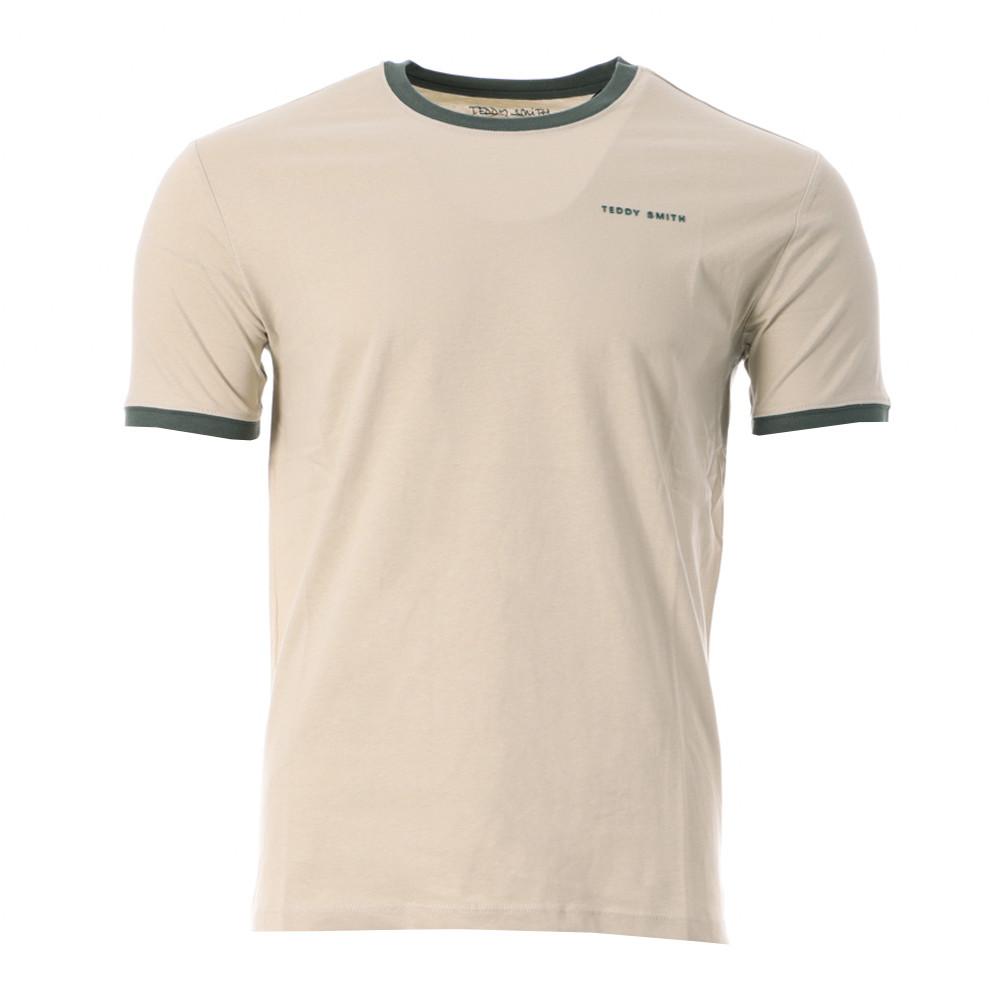 T-shirt Beige Homme Teddy Smith 2R pas cher