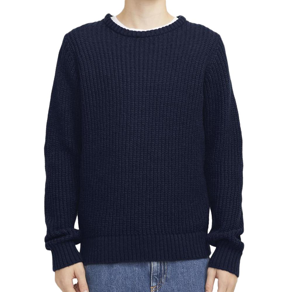 Pull Marine Garçon Jack & Jones Crew Neck pas cher