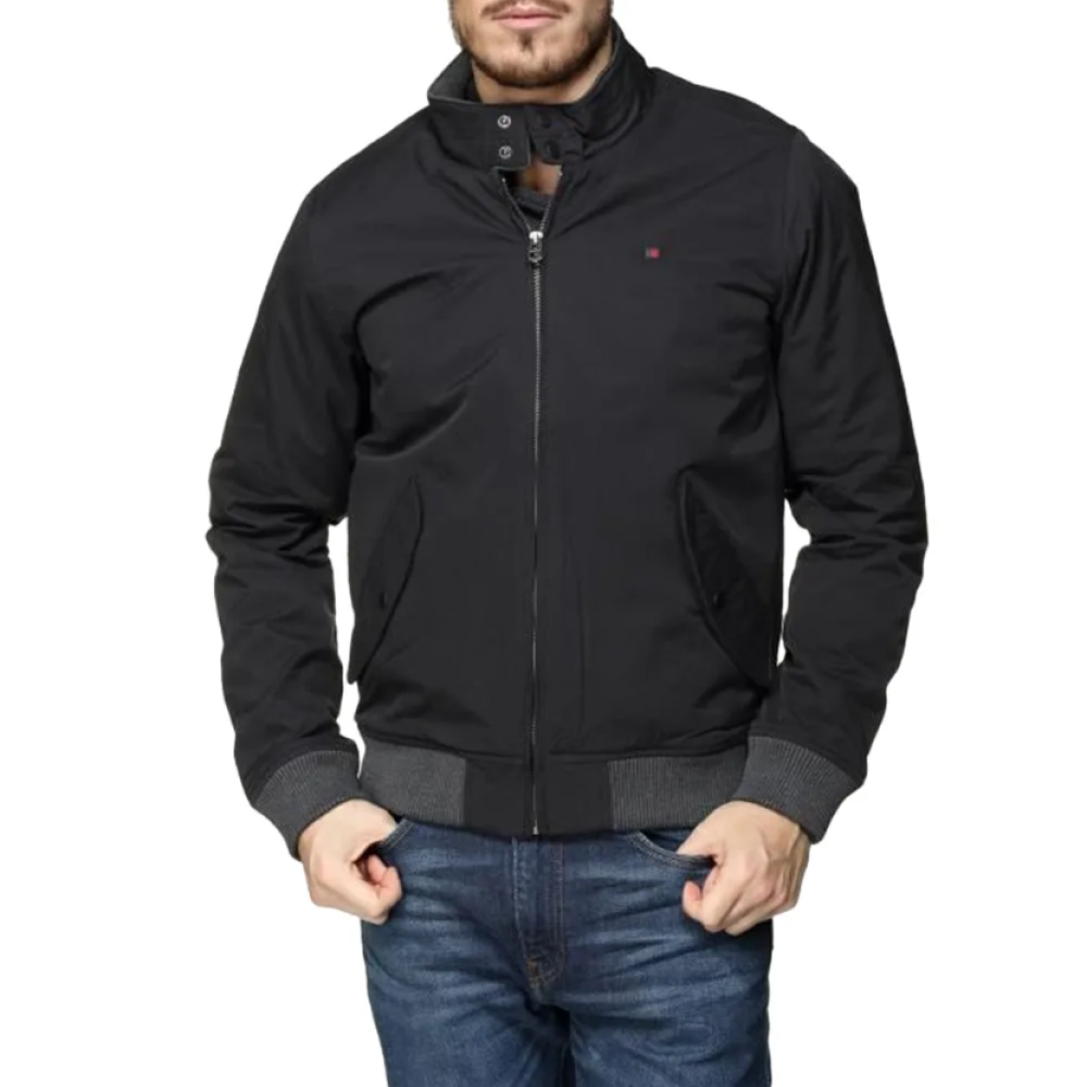 Blouson Noir Homme Teddy Smith B-SACHA pas cher