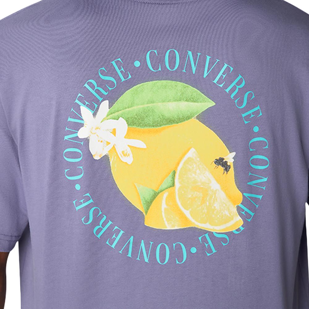 T-shirt Mauve Homme Converse Fresh Lemon vue 3