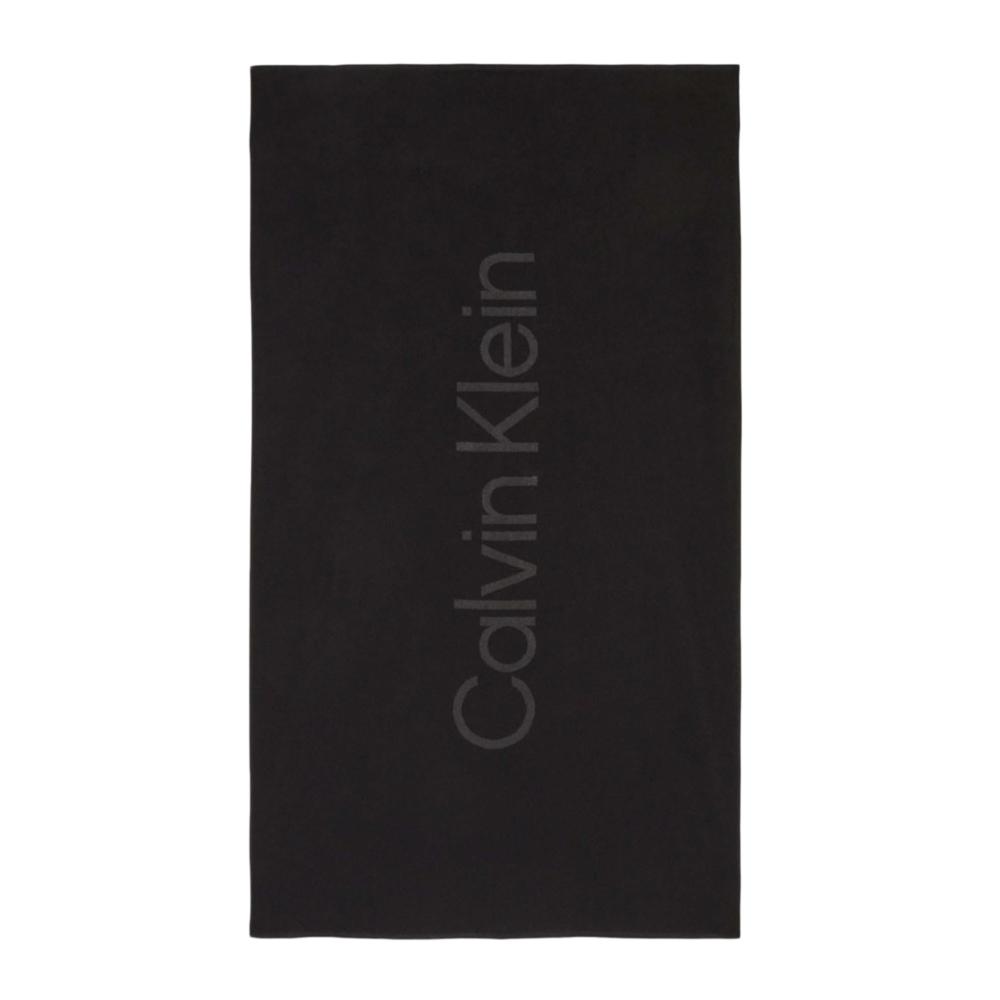 Serviette Noire Homme Calvin KleinTowel pas cher