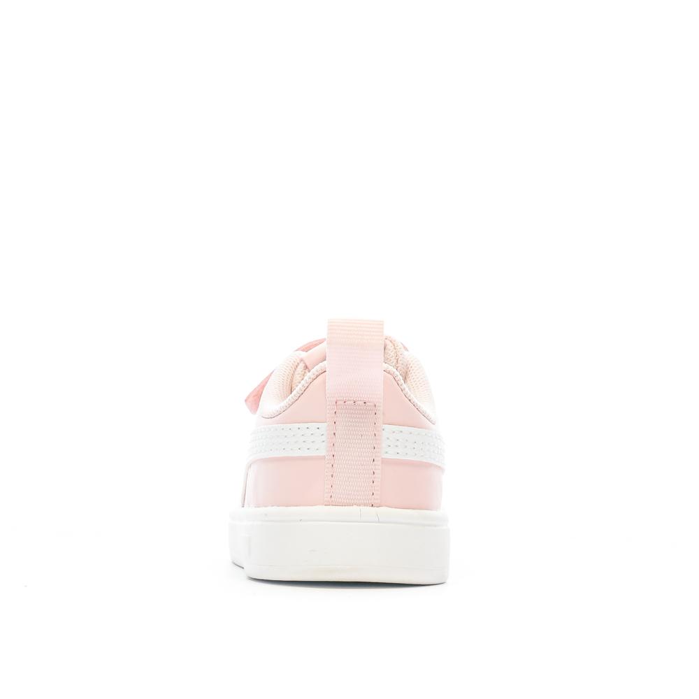 Baskets Rose/Blanche Fille Puma Rickie vue 3