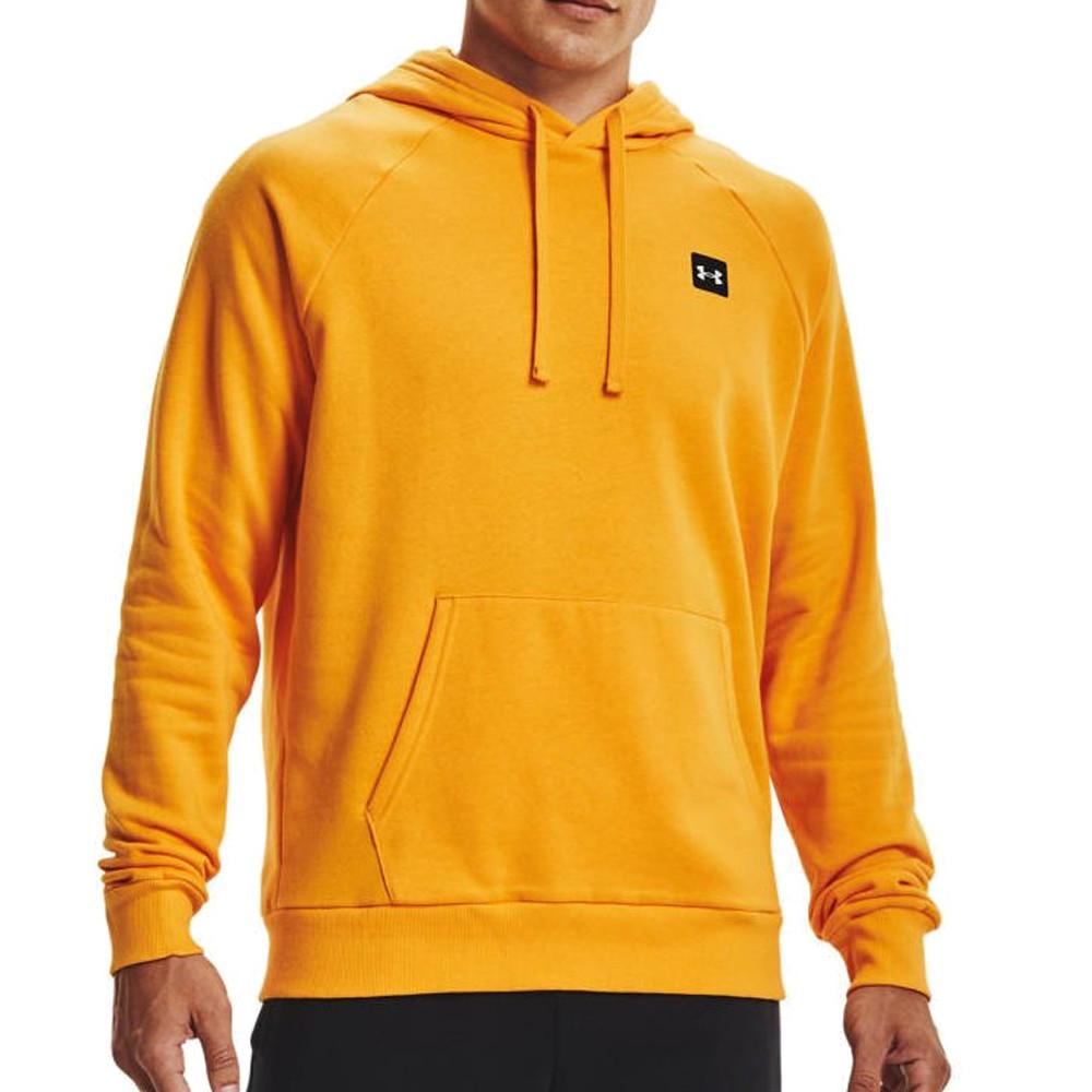 Sweat à Capuche Jaune Homme Under Armour Rival pas cher