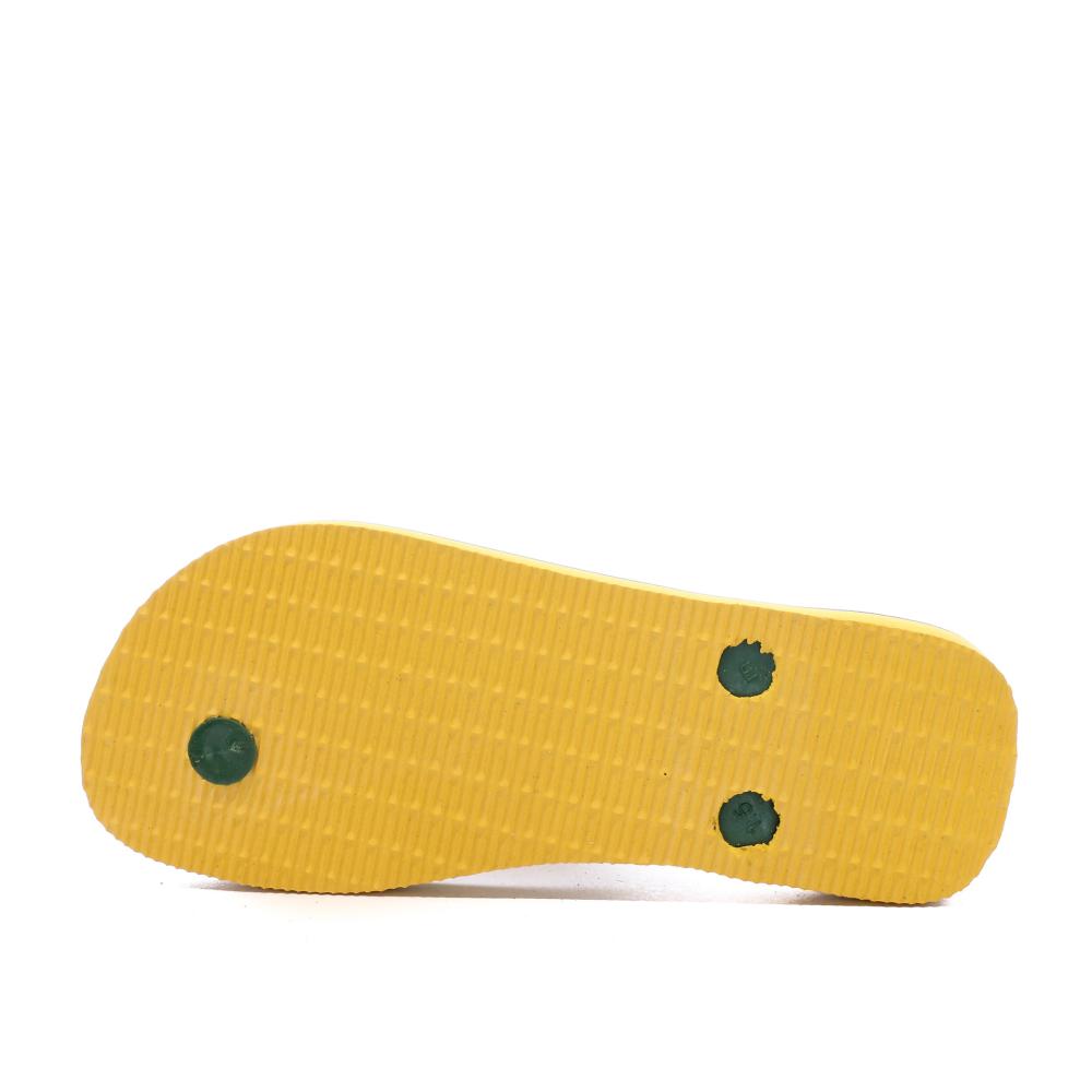 Tongs Jaune Garçon Havaianas Brasil Logo vue 2