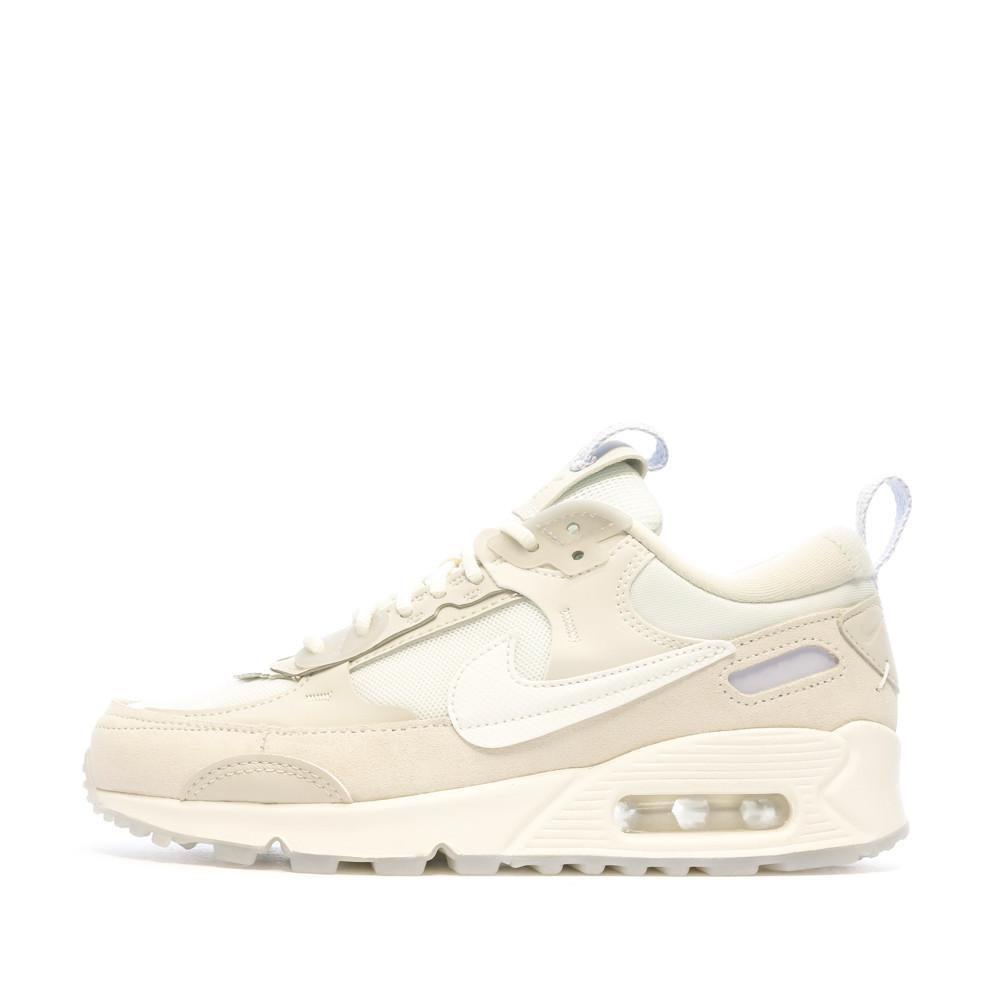 Baskets Beige Femme Nike Air Max 90 Futura