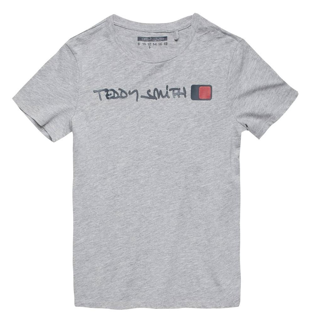 Tee shirt gris garçon Teddy Smith Clip pas cher