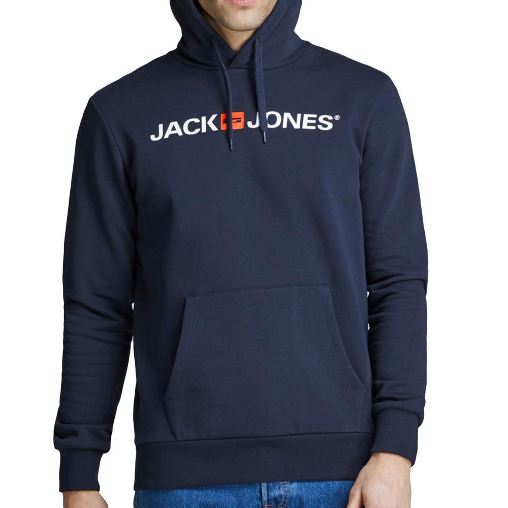 Sweat à capuche Marine Homme Jack and Jones Corp pas cher