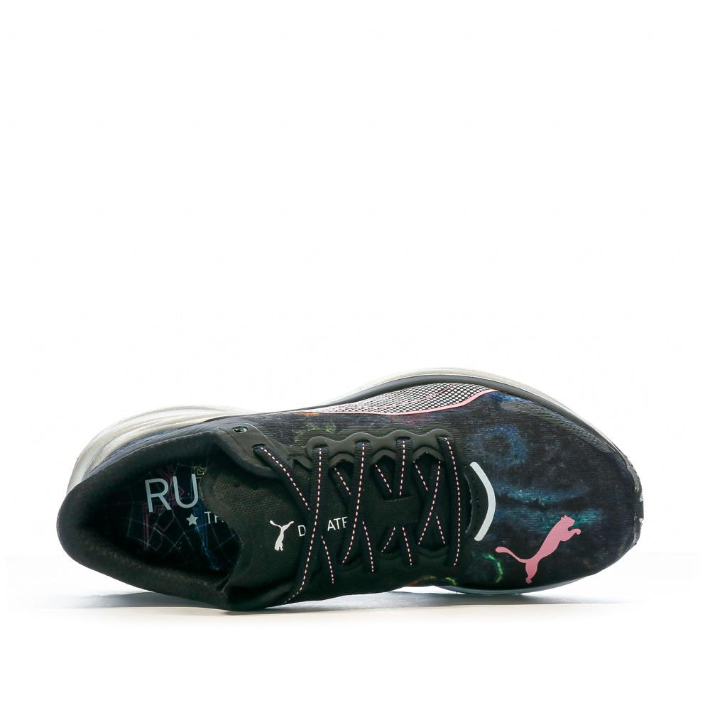 Chaussures de Running Noire/Mauve Femme Puma Deviate Nitro 2 vue 4