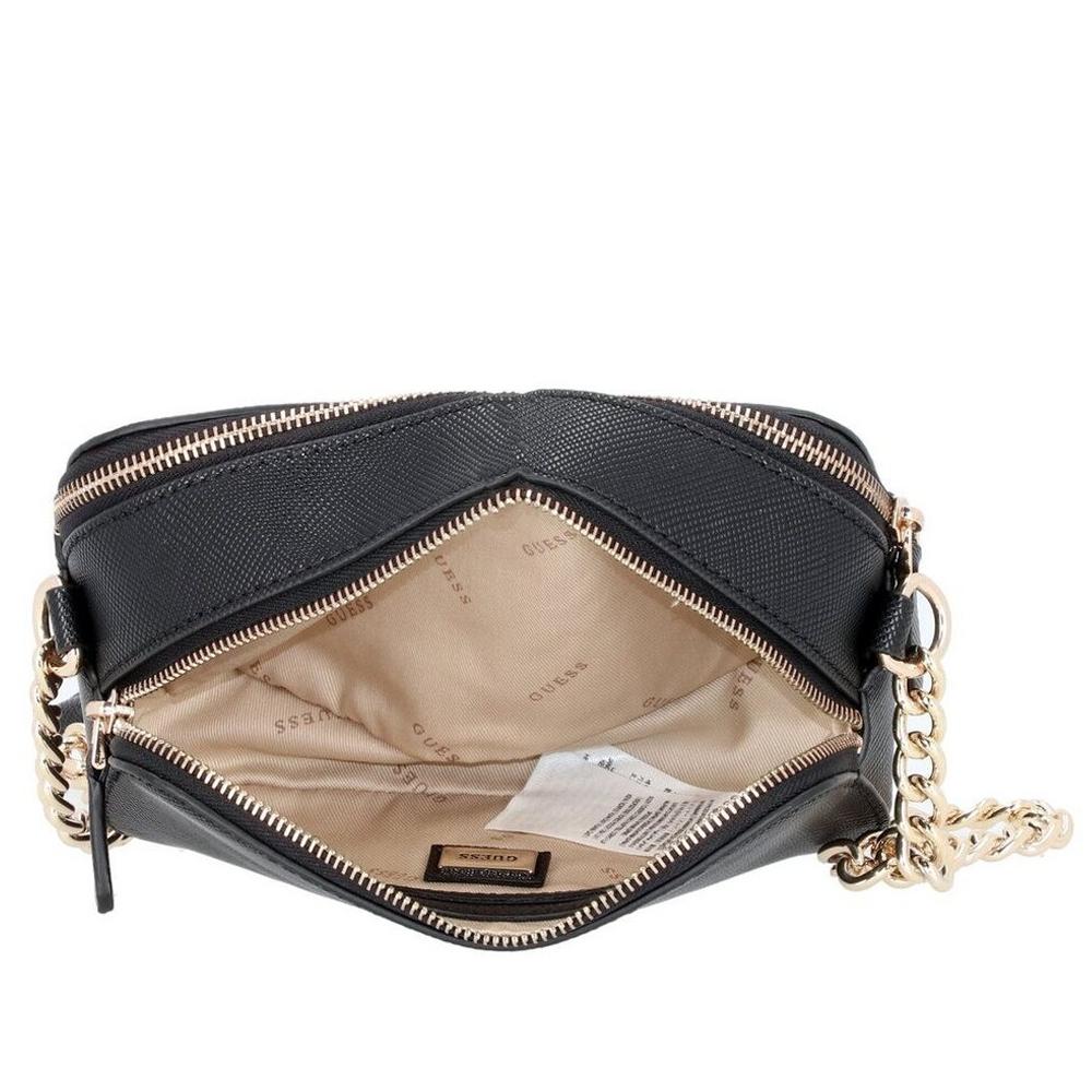 Sac Bandoulière Noir Femme Guess Noelle vue 3