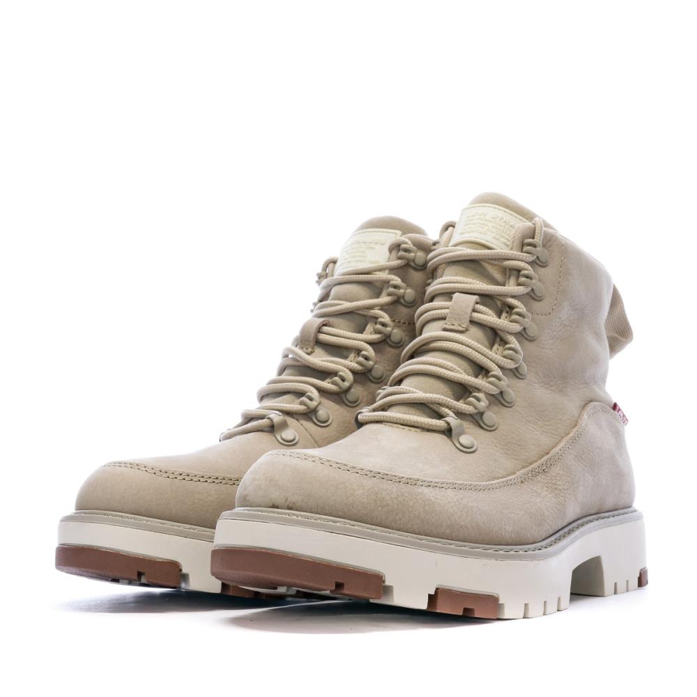 Boots Beige Femme Levi's Solvi High vue 6