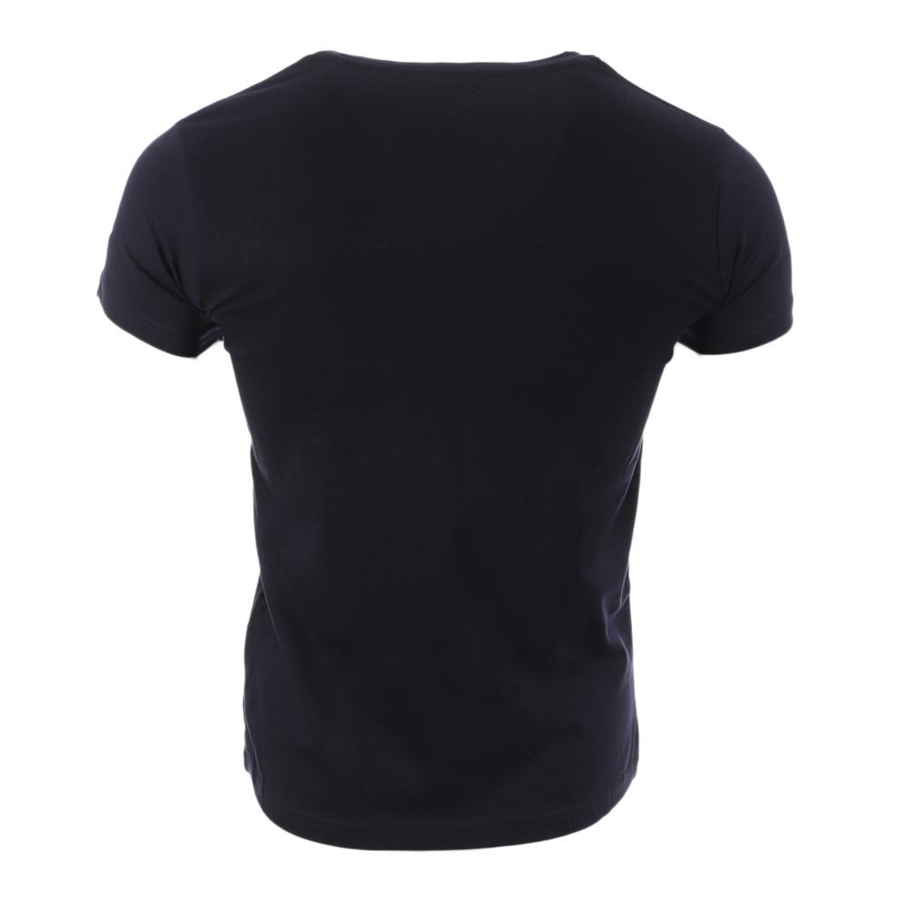 T-shirt Marine Homme Schott V Neck Basic vue 2