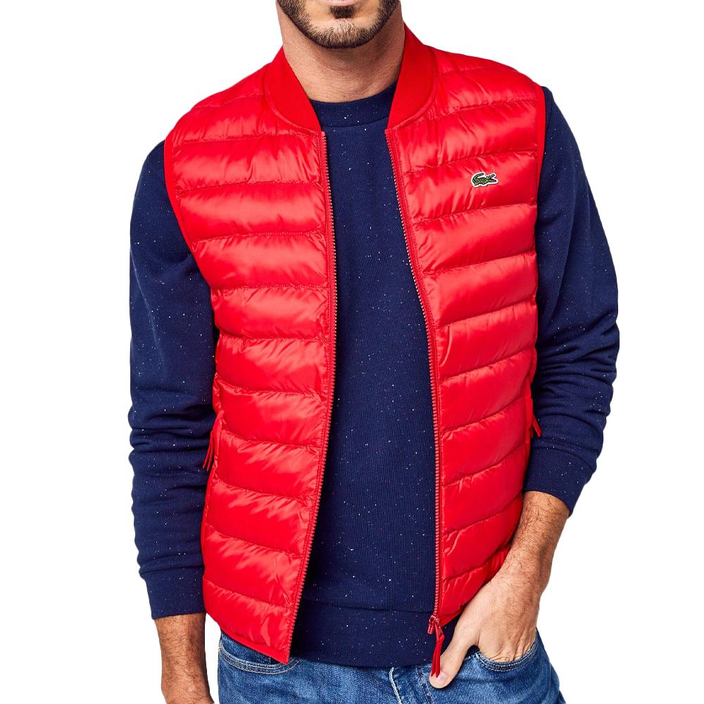 Doudoune sans Manche Rouge Homme Lacoste BH0537 Espace des marques