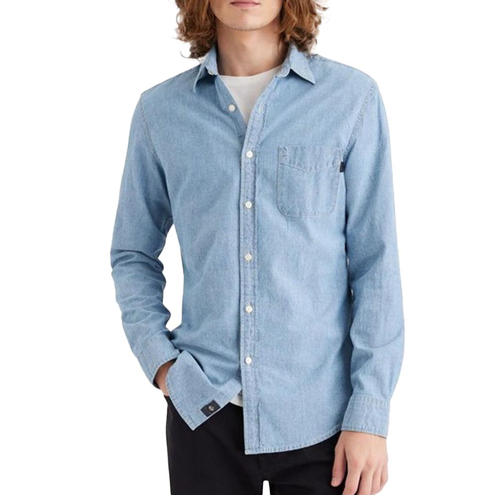 Chemise Bleu à Motifs Homme Dockers Woven pas cher