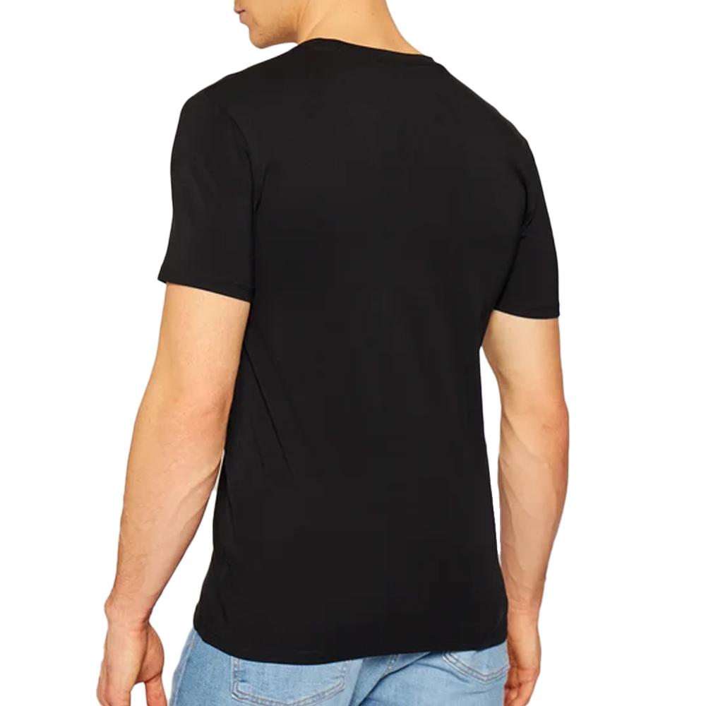 T-shirt Noir Homme Guess Core V vue 2