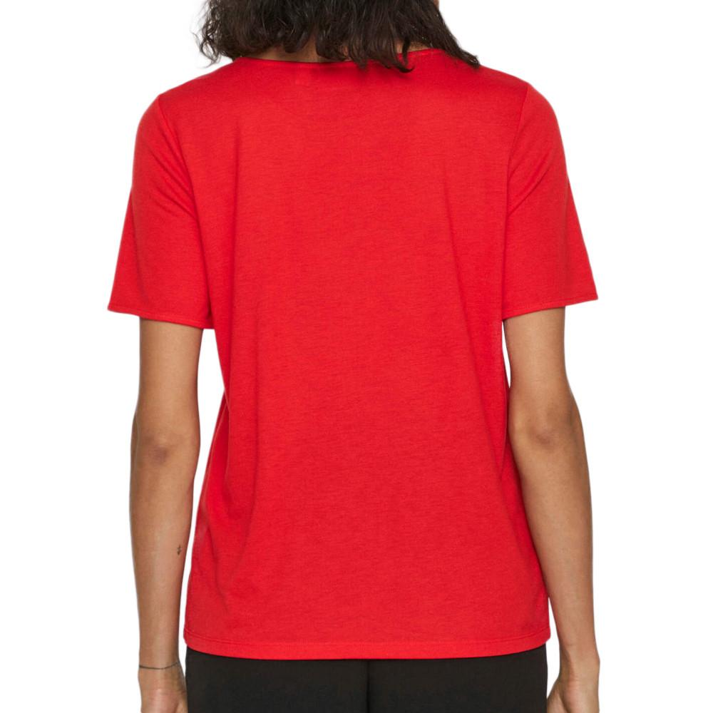 T-shirt Rouge Femme Vila Mooney vue 2