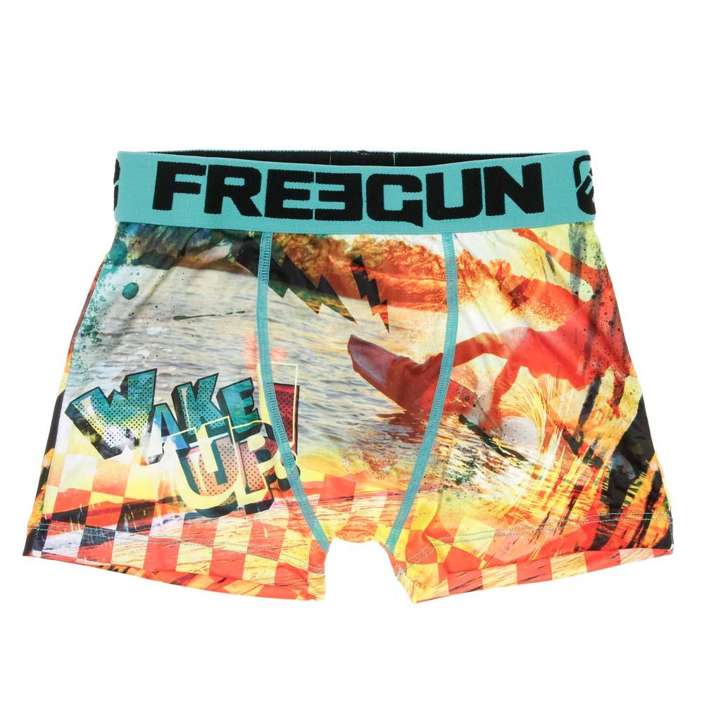 Boxer Noir/Bleu à Imprimés Garçon Freegun Wak pas cher