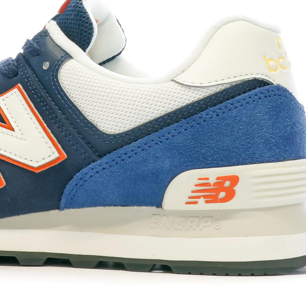 Baskets Bleu Homme New Balance 574 vue 7