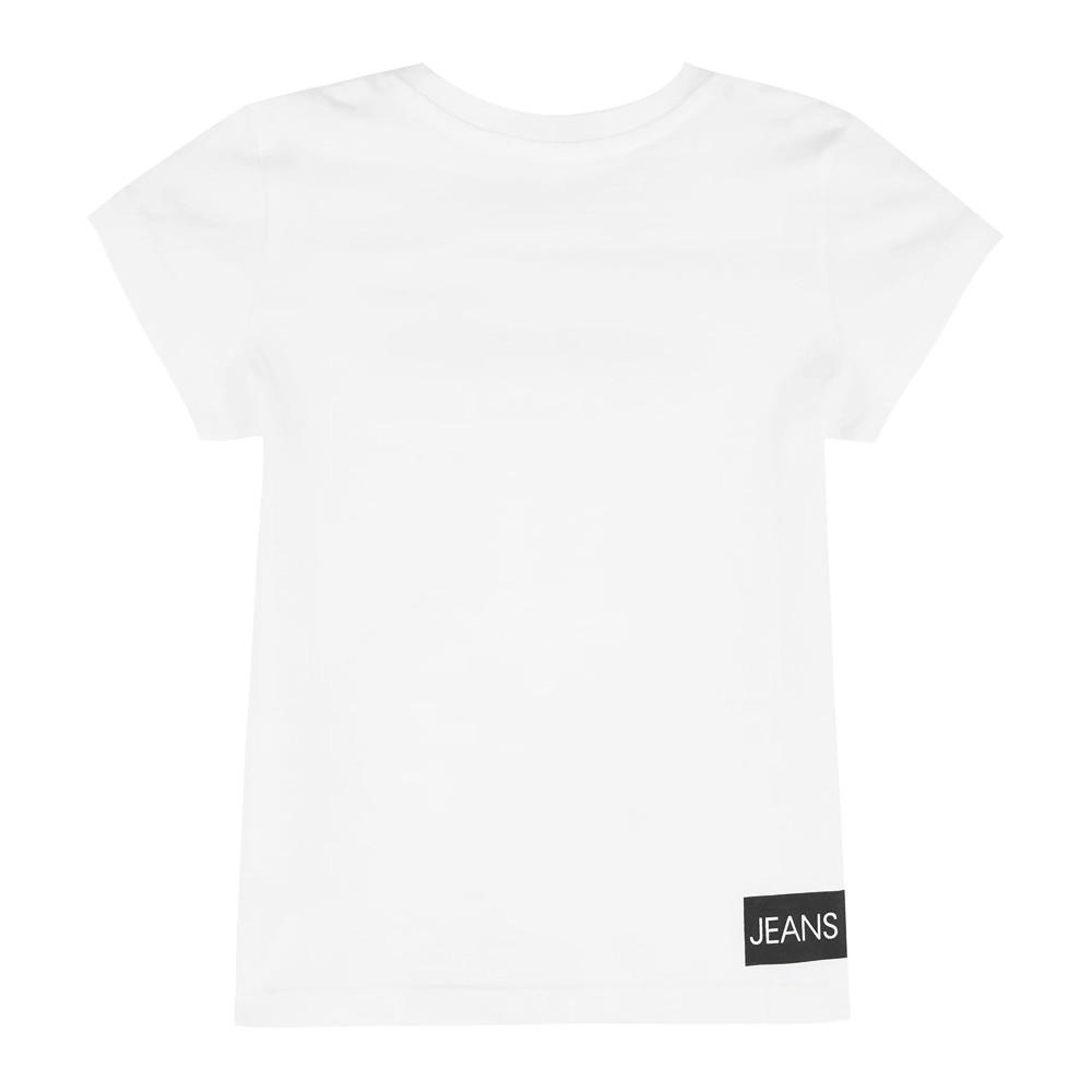 T-shirt Blanc Garçon Calvin Klein Jeans IG0IG00380 vue 2