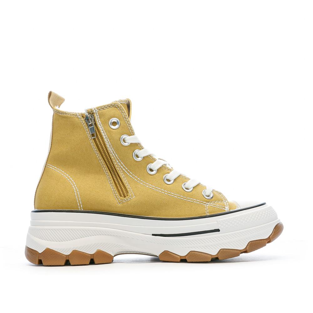 Baskets Jaune Femme Refresh Lona vue 2