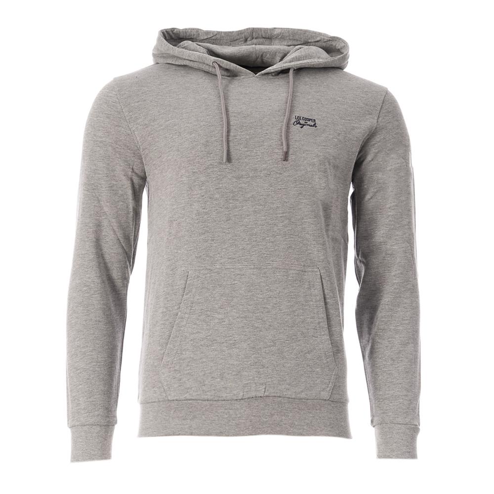 Sweat à Capuche Gris Homme Lee Cooper Odalo681 pas cher