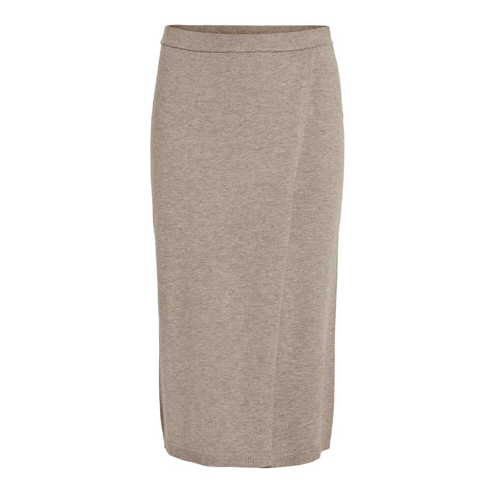 Jupe Portefeuille Beige Femme Vila Plain vue 2