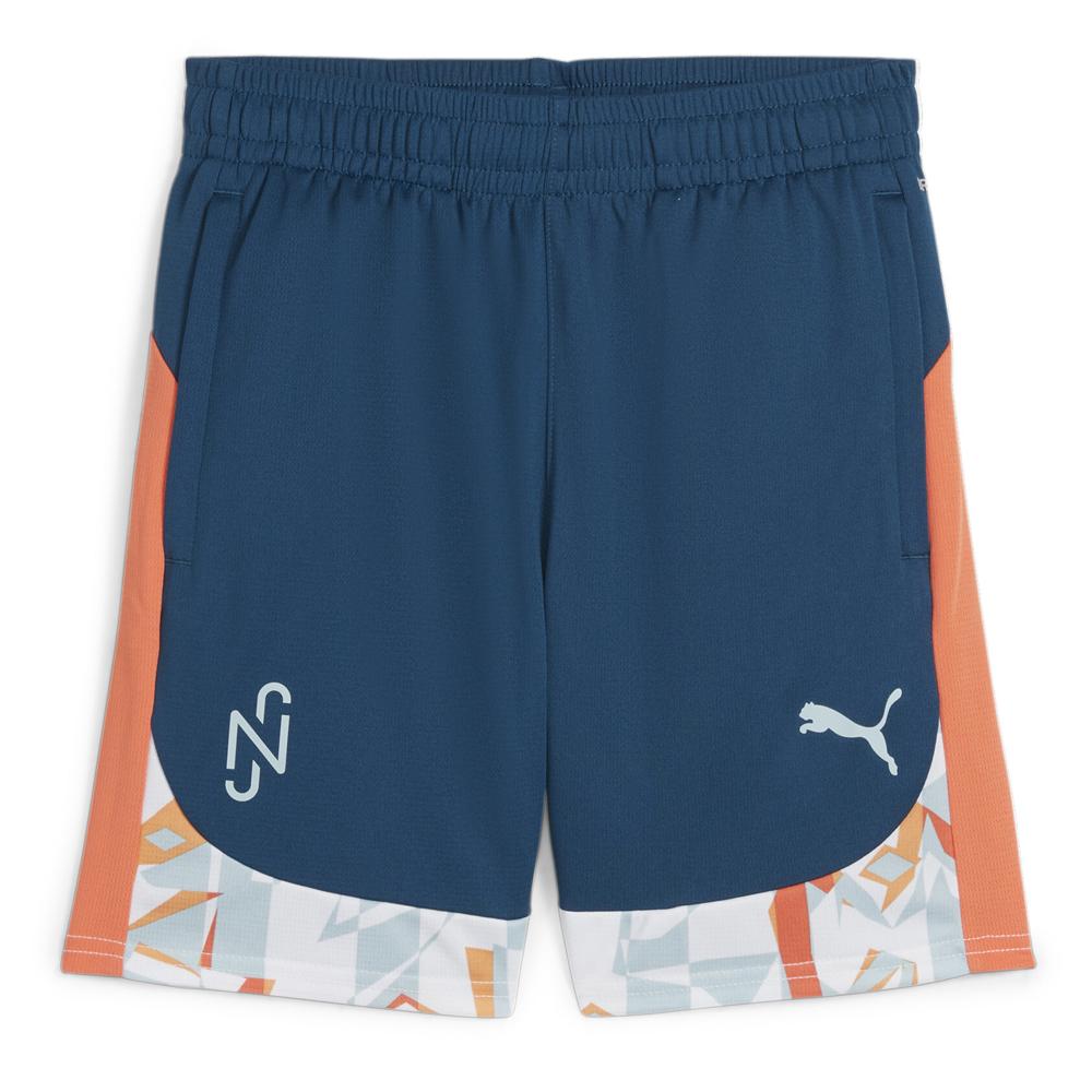 Short Bleu/Orange Garçon Puma Neymar Creativity pas cher