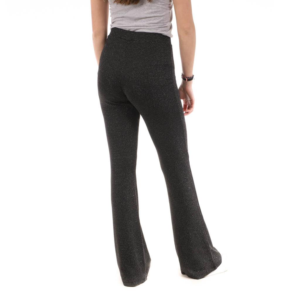 Pantalon Fluide Noir Femme Only Flared vue 2