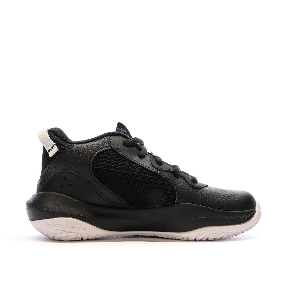 Chaussures de basketball Noires Garçon Under ArmourLockdown 6 vue 2