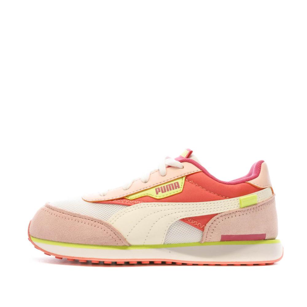 Baskets Rose Fille Puma Rider Splash pas cher