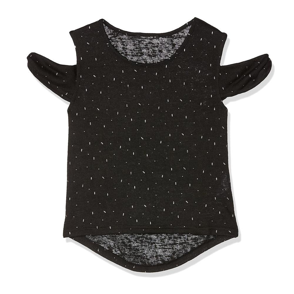 T-shirt Noir Imprimé Fille Teddy Smith Tovina pas cher