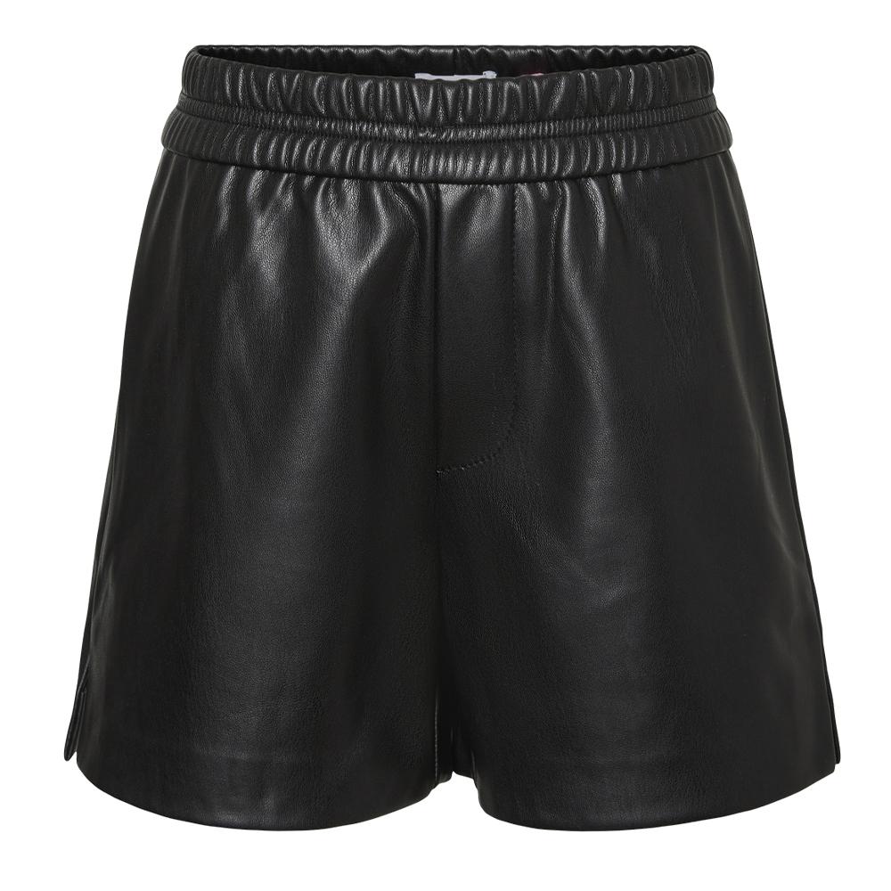 Short Noir en Simili Cuir Fille VERO MODA GRIL Bailey pas cher