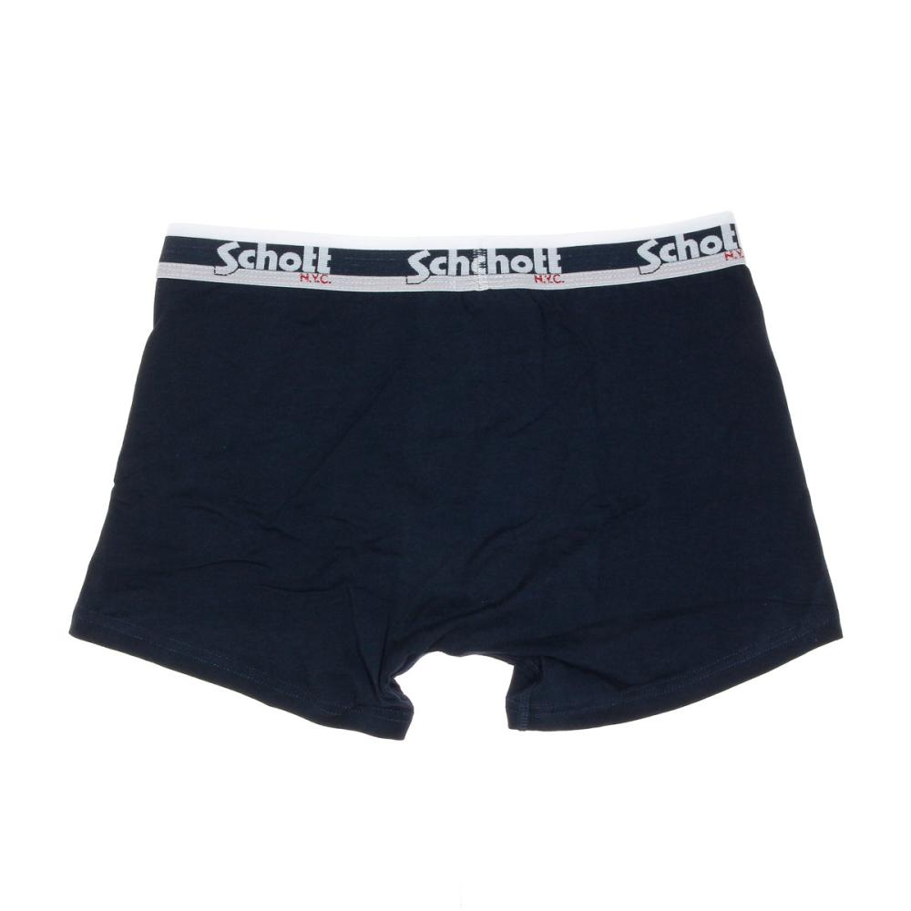 Boxer Marine Homme Schott Brooklyn vue 2