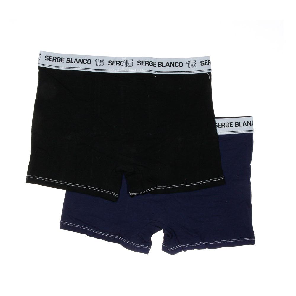 x2 Boxers Marine/Noir Homme Serge Blanco CLASS1 vue 2