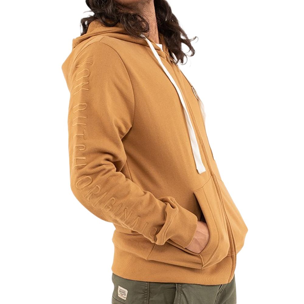 Sweat Zippé Jaune Homme Von Dutch Camp MOT pas cher