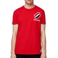 T-shirt Rouge Homme Superdry Chenille pas cher