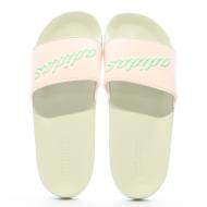 Claquettes Vert/Rose Femme Adidas Adilette Shower GZ9507 vue 3