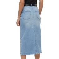 Jupe en jean Longue Bleu Femme Vero Moda Calf Denim Skirt vue 2