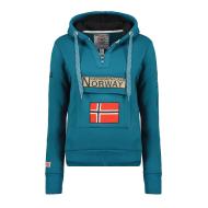 Sweat à Capuche Bleu Femme Geographical Norway Lady pas cher