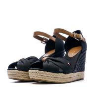 Sandales Compensées Noires femme Tommy Hilfiger vue 6