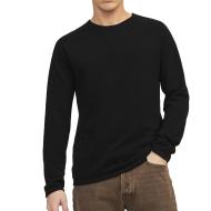 Pull Noir Homme Jack & Jones Knit Crew pas cher