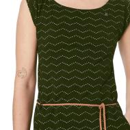 Robe Vert Femme Ragwear Zig Zag vue 3