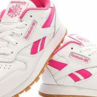 Baskets Blanches/Rose Fille Reebok Classic Leather 100034223 vue 7