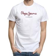 T-shirt Blanc Homme Pepe Jeans Eggo N pas cher