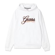 Sweat à capuche Blanc Homme Guess Beau pas cher