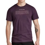 T-shirt Violet Homme G-Star Raw Poem