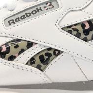 Baskets Blanc/Rose Fille Reebok Classic Leather vue 7