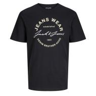 T-shirt Noir Homme Jack & Jones 12263406 pas cher