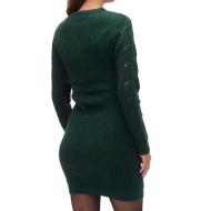 Robe Pull de Grossesse Verte Femme Mamalicious Newlina vue 2