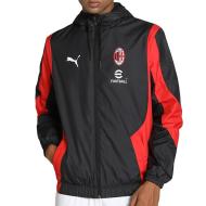 AC MILAN Veste D'avant Match Noir/Rouge Homme Puma 23/24 pas cher