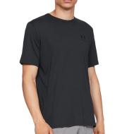 T-shirt Noir Homme Under Armour Left Chest